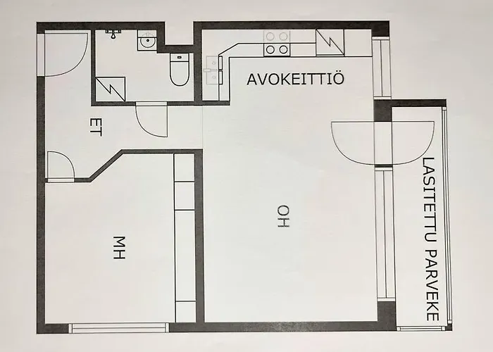 Lägenhet Kodikas Ja Viihtyisae Kaksio Keskustassa